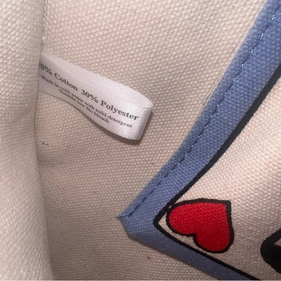 Brighton 2019 "In Love We Trust" 3pc Canvas Tote Bag & 2 Matching Pouch Set NWT - Picture 15 of 16